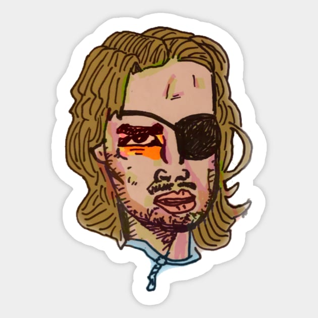 Snake plissken Sticker by MattisMatt83